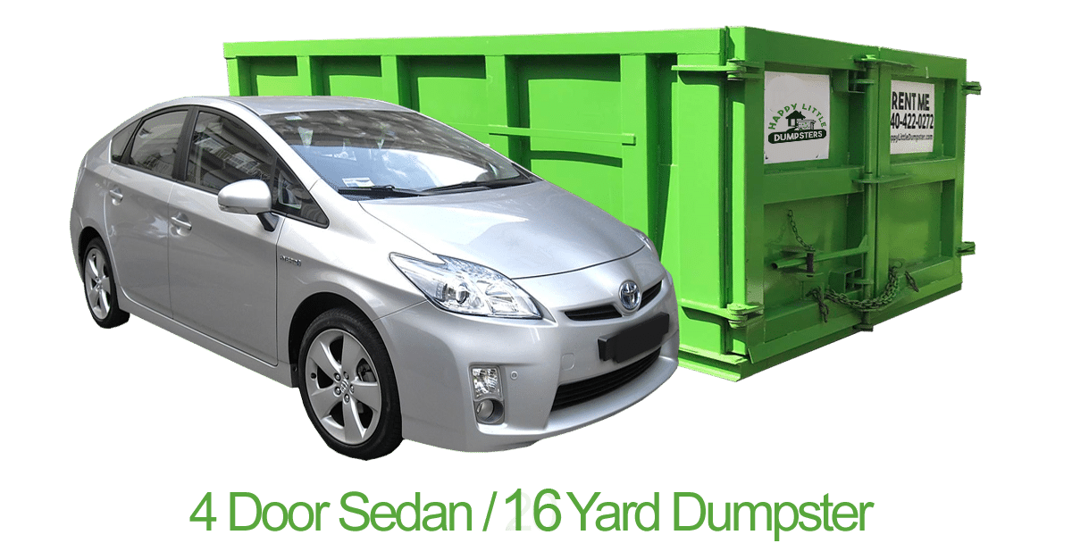 16 yard dumpster car