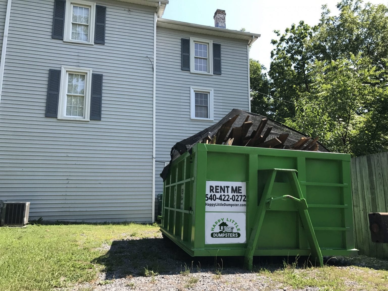 Dumpster Rental Service Waynesboro & Staunton Happy Little Dumpsters